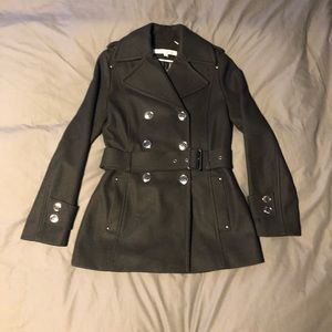 Kenneth Cole Black Pea Coat